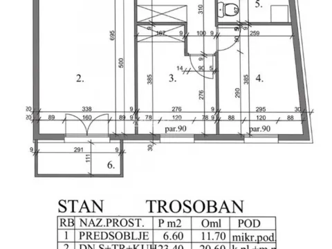 Prodaja, trosoban stan, 58m², Pančevo, Srbija - image 2