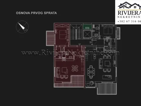 Sale, one bedroom apartment, 82m², Opatovo, Tivat - image 3