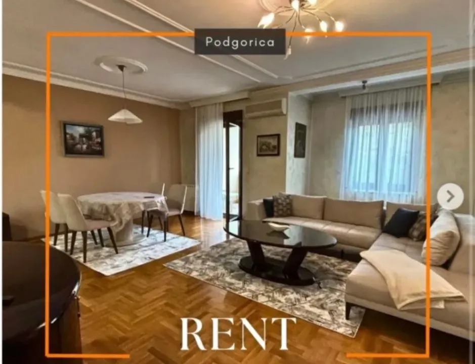 Izdavanje, dvosoban stan, 95m², Vezirov Most, Podgorica