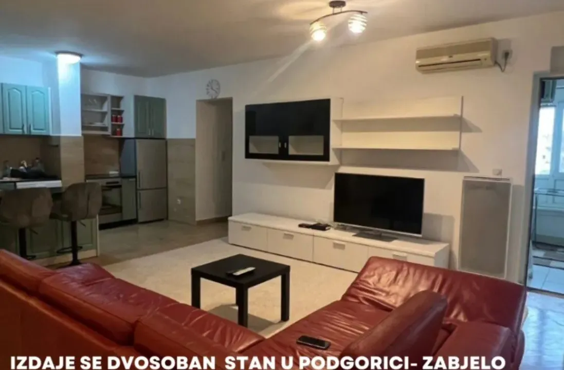 Izdavanje, dvosoban stan, 67m², Zabjelo, Podgorica