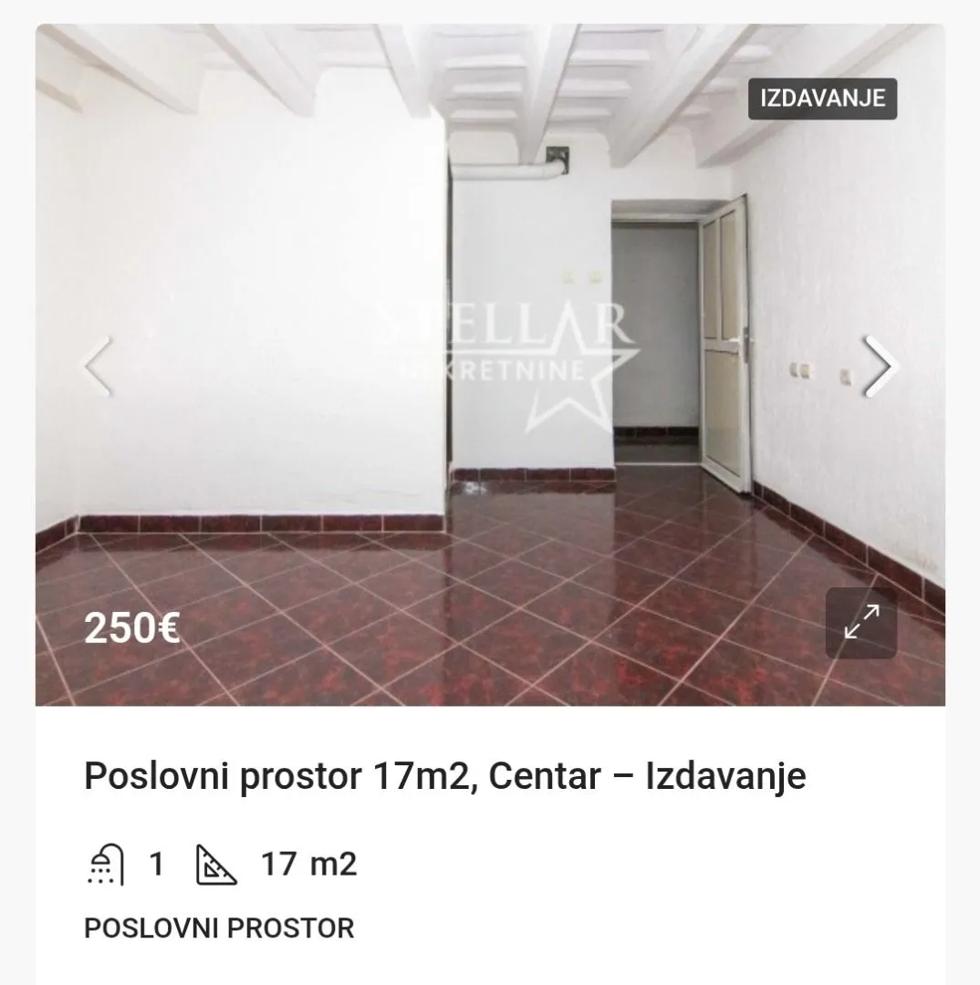 Rent, office space, 17m², Centar, Podgorica