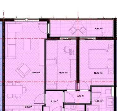 Prodaja, dvosoban stan, 64m², Stari Aerodrom, Podgorica - image 2
