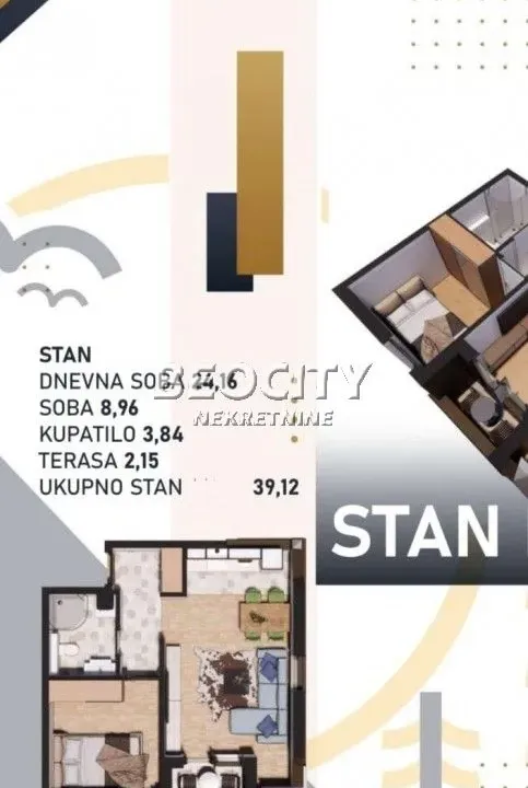 Sale, apartment, 39m², Obudojevica, Zlatibor