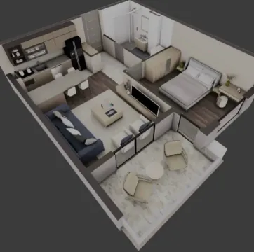 Prodaja, jednosoban stan, 51m², Centar, Bar - image 2