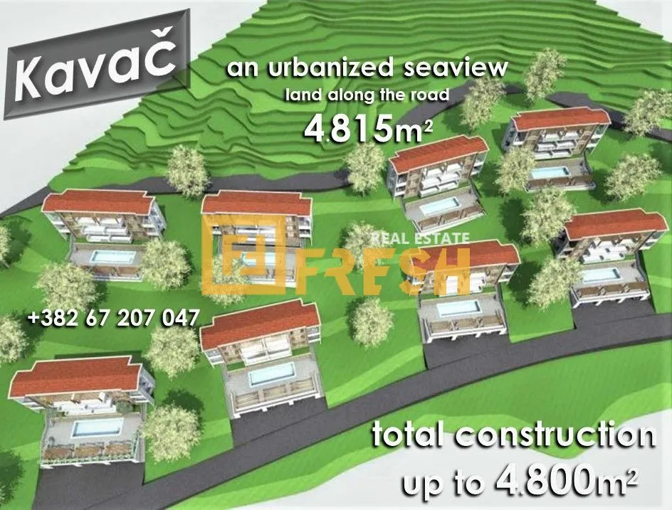 Prodaja, plac, 4815m², Kotor, Crna Gora
