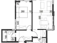 Sale, one bedroom apartment, 52m², Radanovići, Kotor - image 3