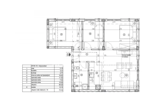 Sale, one bedroom apartment, 73m², Lekino Brdo, Voždovac Sve Podlokacije - image 3
