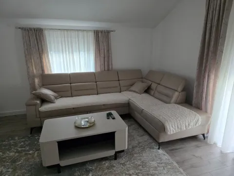 Dnevna soba sa ugaonom garniturom i stočićem. - image 2
