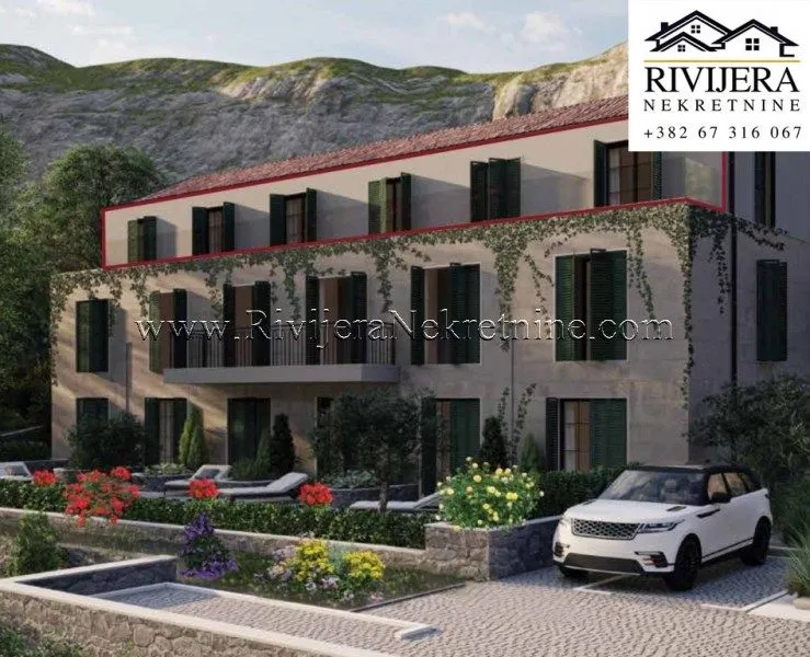 Prodaja, dvosoban stan, 6725m², Prčanj, Kotor