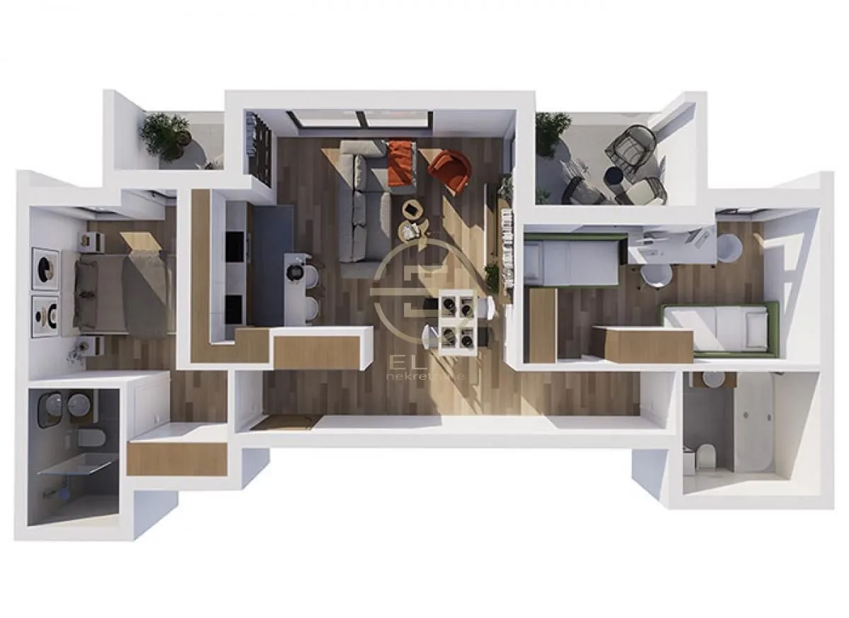 Sale, three bedroom apartment, 71m², Grbavica, Novi Sad Sve Podlokacije