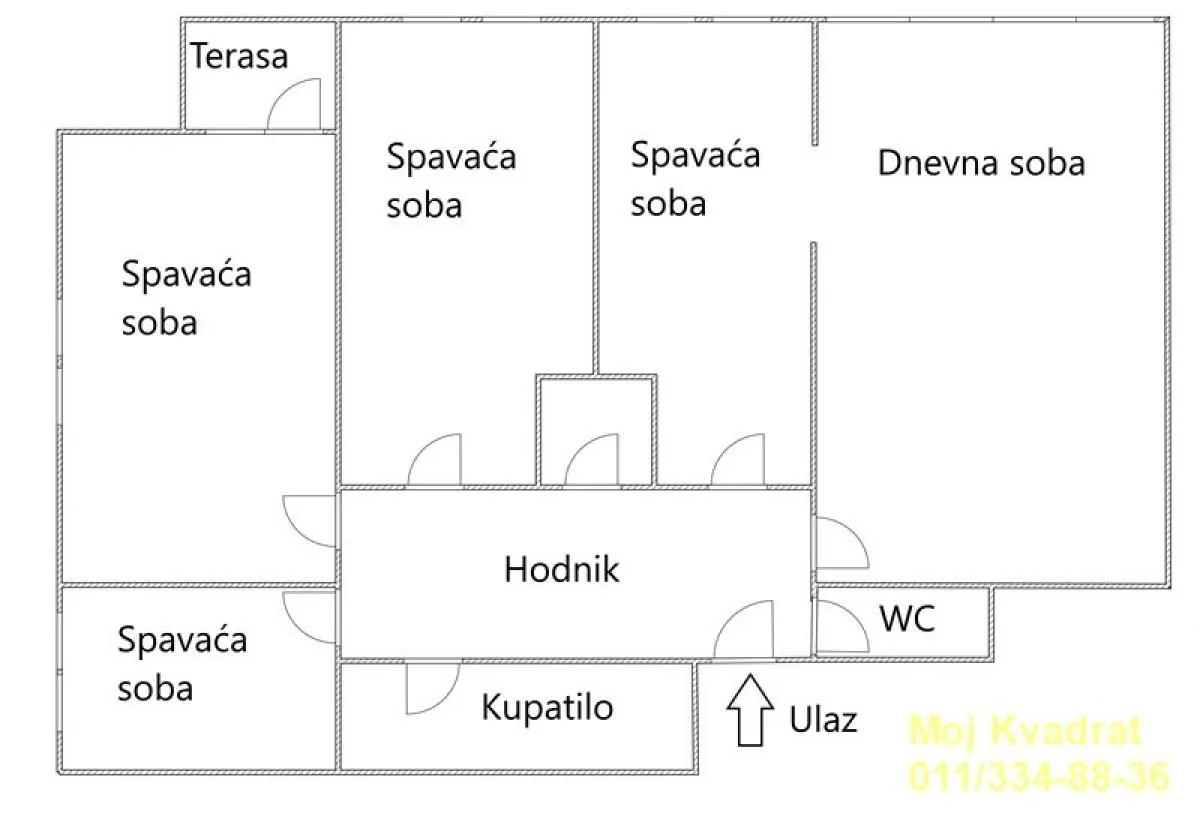 Prodaja, četvorosoban stan, 95m², Novi Beograd Blok 37, Novi Beograd Sve Podlokacije