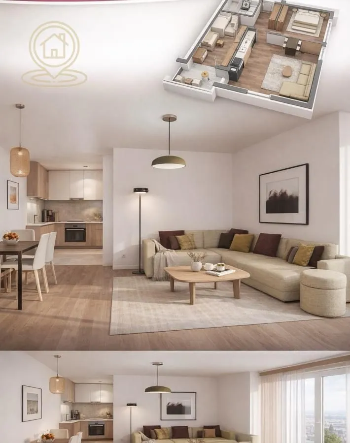 Prodaja, dvosoban stan, 61m², Pantelej, Niš