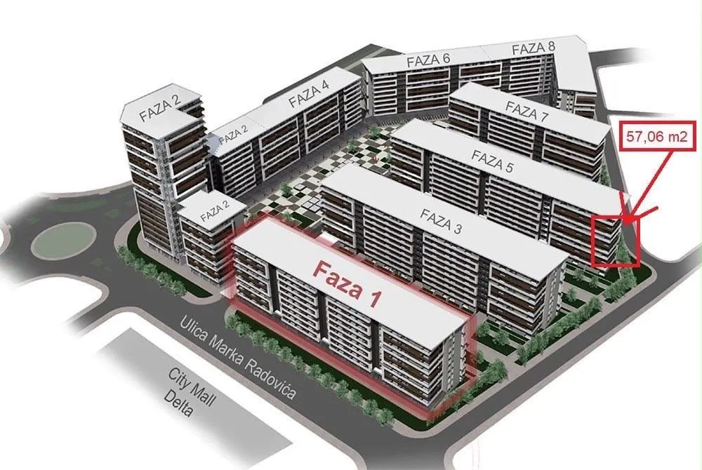 Sale, office space, 57m², Central Point, Podgorica