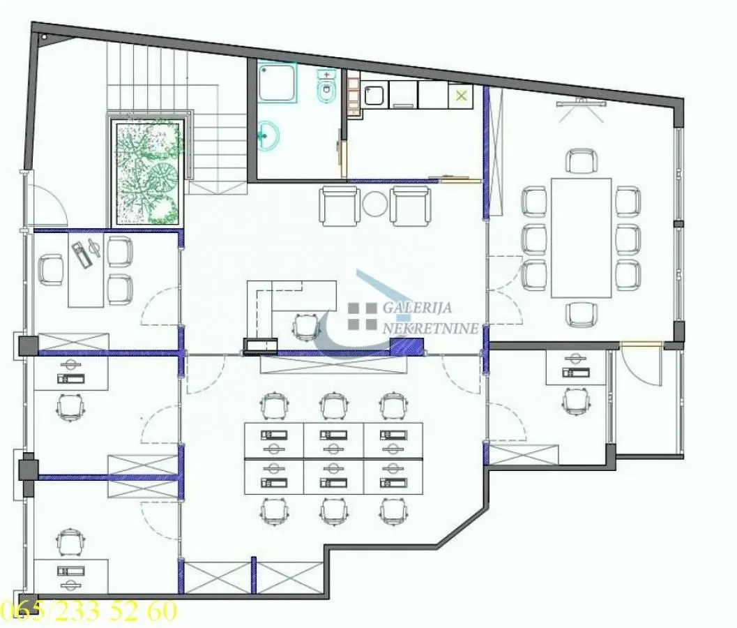 Sale, office space, 129m², Vračar Hram, Vračar Sve Podlokacije