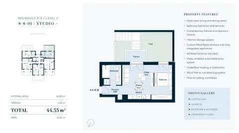 Prodaja, garsonjera, 39m², Luštica Bay, Tivat - image 16