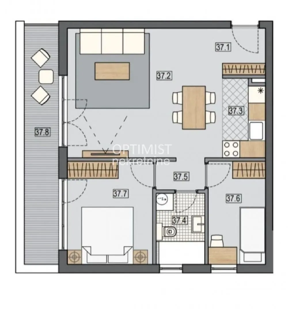 Prodaja, trosoban stan, 63m², Batajnica, Beograd
