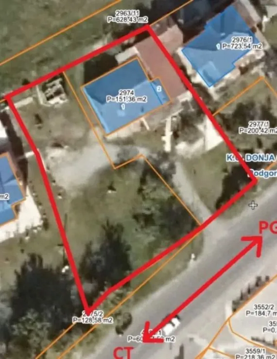 Prodaja, plac, 1483m², Podgorica, Crna Gora