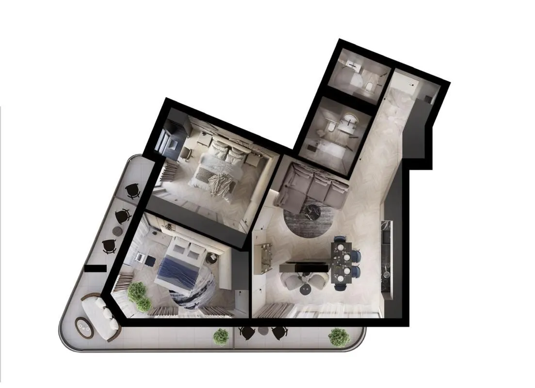 Sale, two bedroom apartment, 76m², Bar, Crna Gora