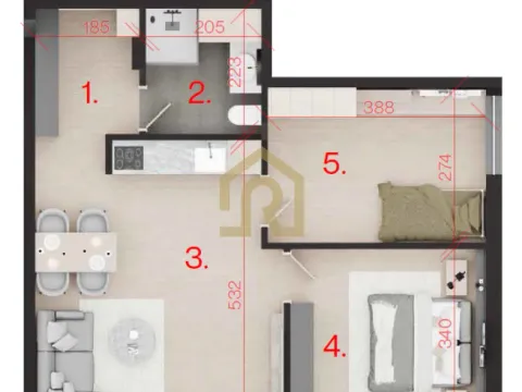 Prodaja, trosoban stan, 53m², Brace Jerković, Voždovac Sve Podlokacije - image 3
