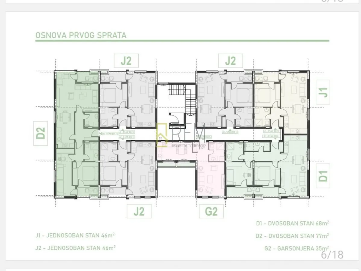 Prodaja, garsonjera, 35m², Zabjelo, Podgorica