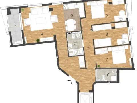 Sale, four bedroom apartment, 83m², Adamovićevo Naselje, Novi Sad Sve Podlokacije - image 15