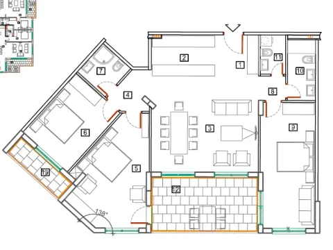 Sale, apartment, 66m², Bečići, Budva - image 12