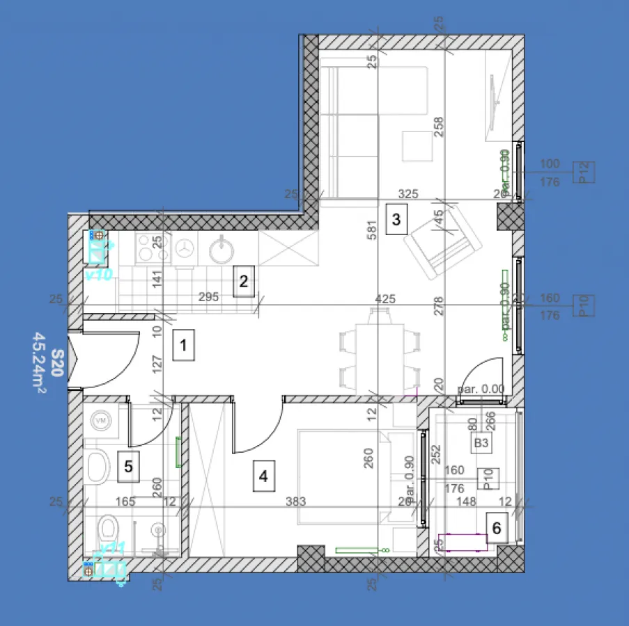 Prodaja, jednosoban stan, 45m², Salajka, Novi Sad Sve Podlokacije
