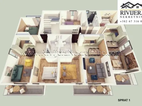 Prodaja, jednosoban stan, 42m², Orahovac, Kotor - image 4