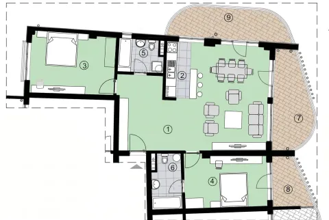 Prodaja, trosoban stan, 210m², Bečići, Budva - image 8