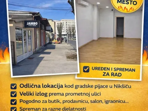 Rent, office space, 55m², Centar, Nikšić - image 1