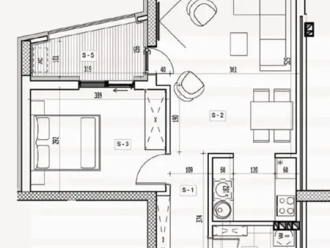 Sale, one bedroom apartment, 48m², Medijana, Niš - image 6