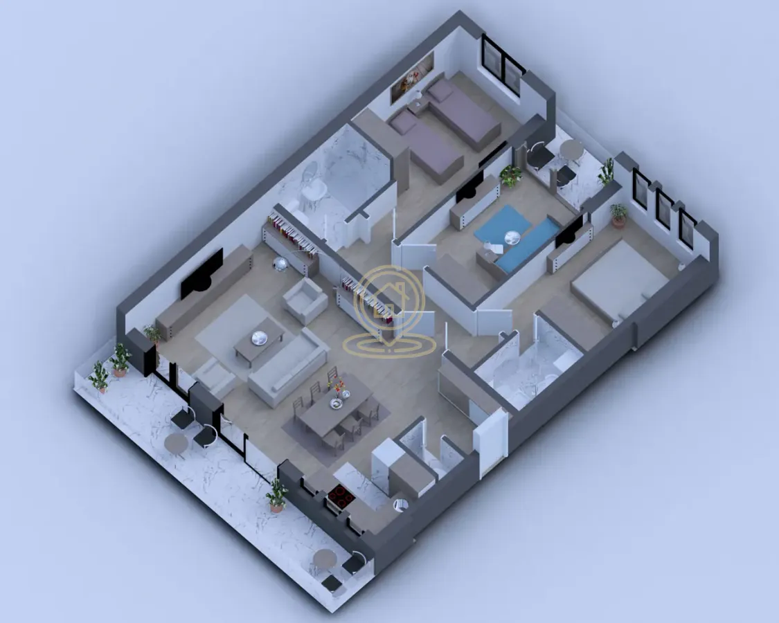Sale, four bedroom apartment, 102m², Centar, Vrnjačka Banja