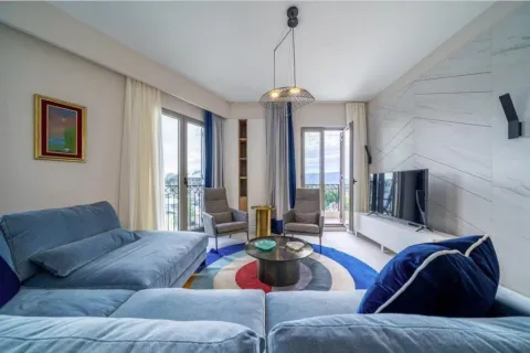 Modern and bright living room with comfortable sofa and access to the terrace. - image 7