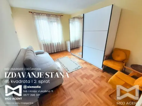 Izdavanje, jednosoban stan, 46m², Marger, Niš - image 4