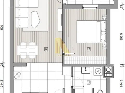 Prodaja, dvosoban stan, 49m², Nova Pazova, Stara Pazova - image 2