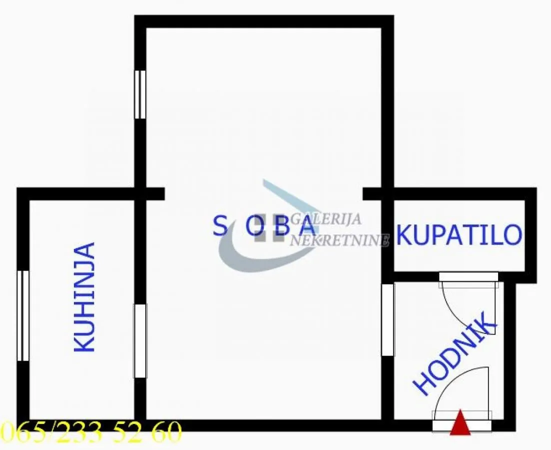 Rent, one bedroom apartment, 19m², Palilulska Pijaca, Palilula Sve Podlokacije