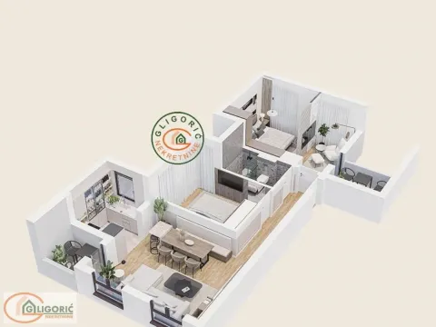 Sale, three bedroom apartment, 65m², Ledine, Beograd