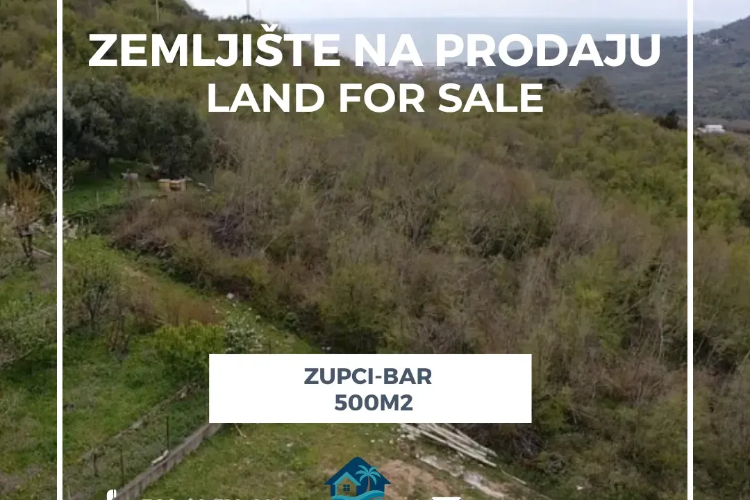 Sale, land lot, 500m², Župci, Bar