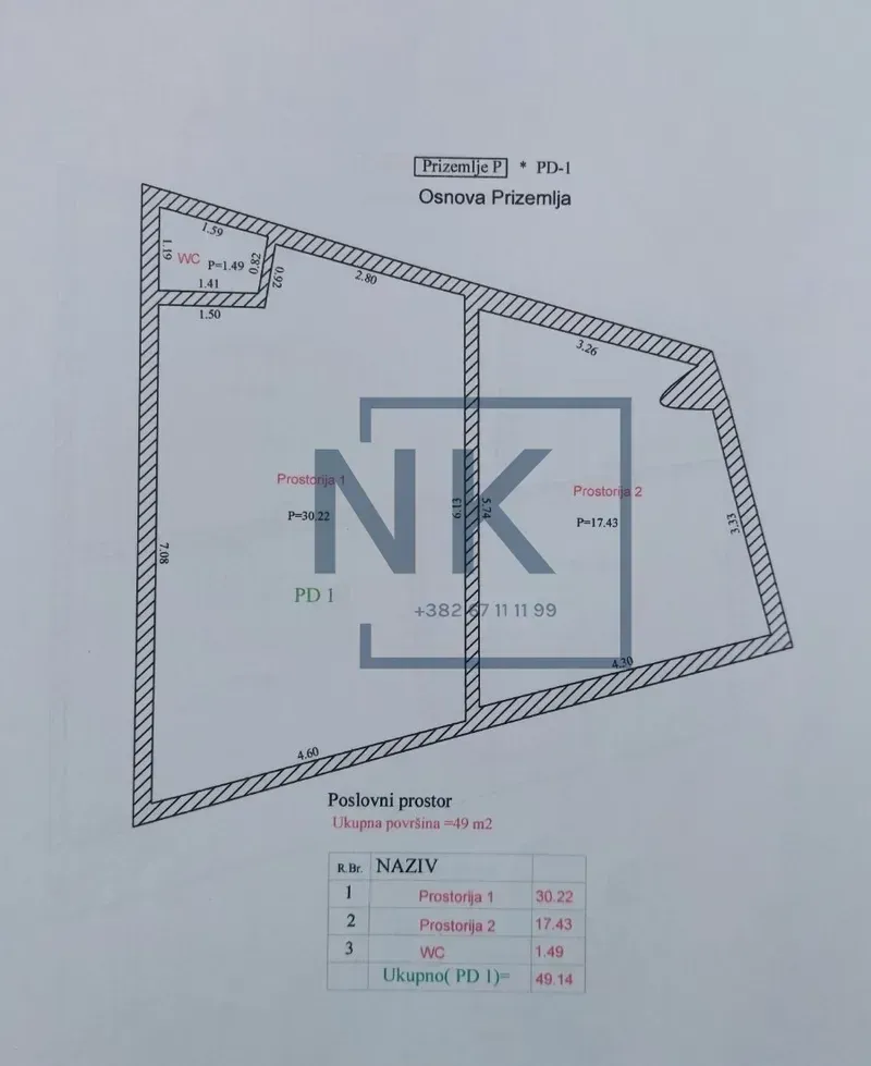 Rent, office space, 110m², Gornja Gorica, Podgorica