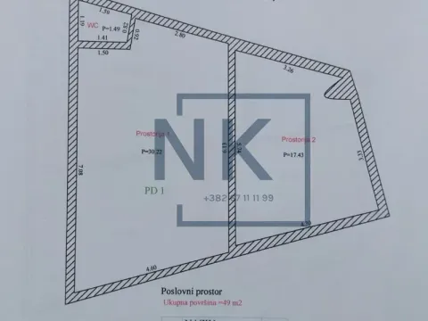 Izdavanje, poslovni prostor, 110m², Gornja Gorica, Podgorica - image 2