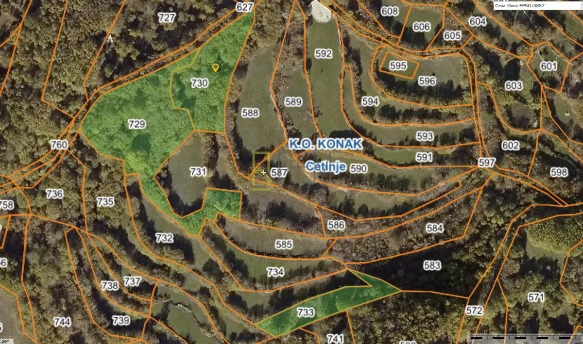 Prodaja, plac, 5300m², Bjeloši, Cetinje