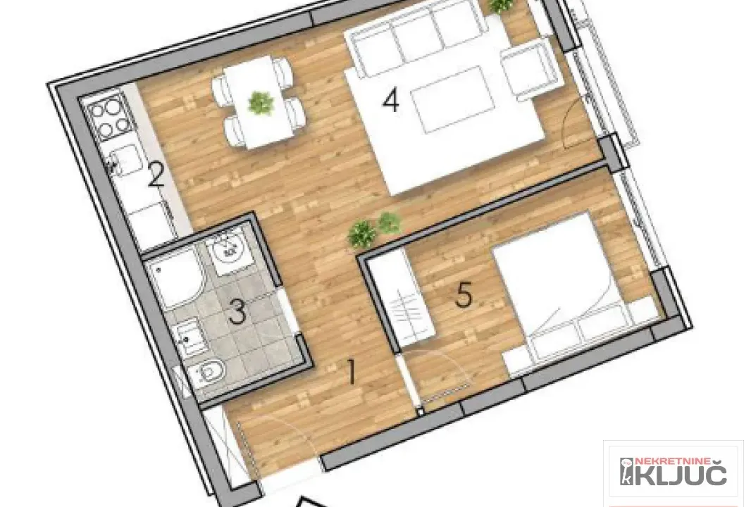 Prodaja, dvosoban stan, 42m², Podbara, Novi Sad Sve Podlokacije