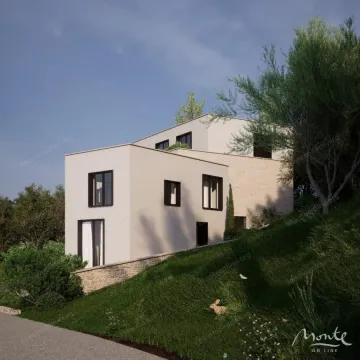 Pogled na spoljašnjost moderne kuće sa zelenim okruženjem. - image 4
