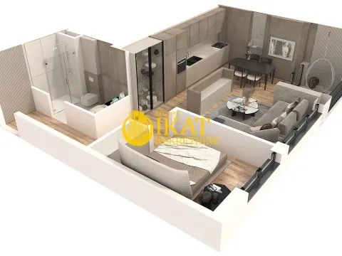 Sale, one bedroom apartment, 53m², Banovo Brdo, Beograd - image 4