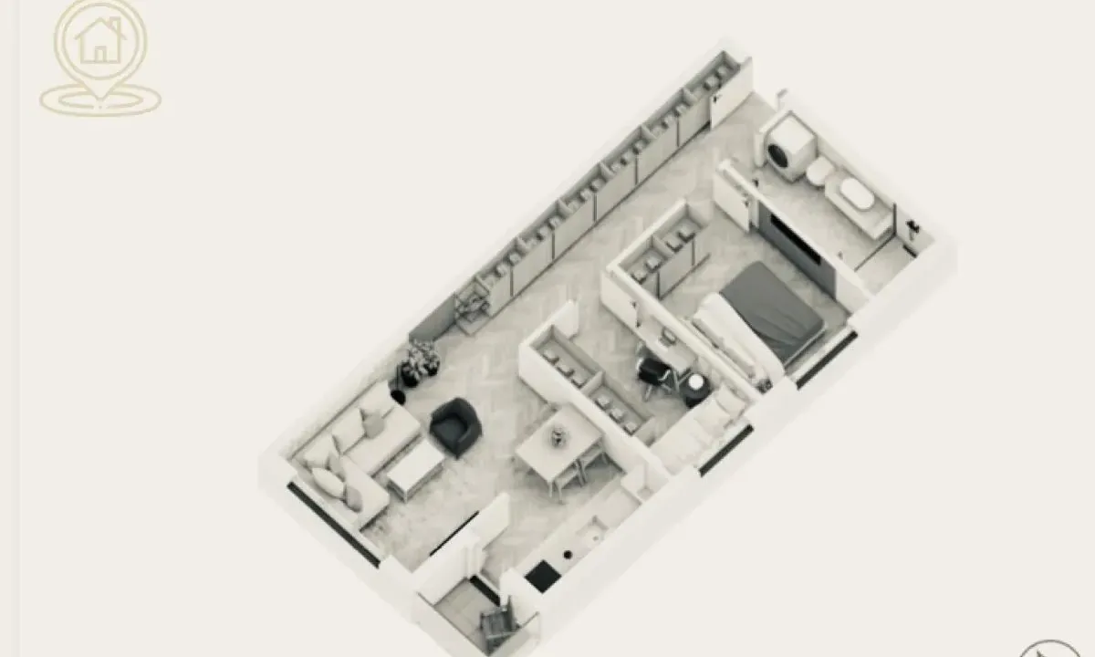 Sale, two bedroom apartment, 64m², Novo naselje, Novi Sad