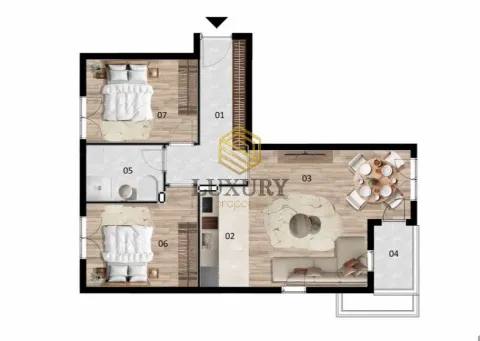 Prodaja, dvosoban stan, 60m², Zabjelo, Podgorica - image 7