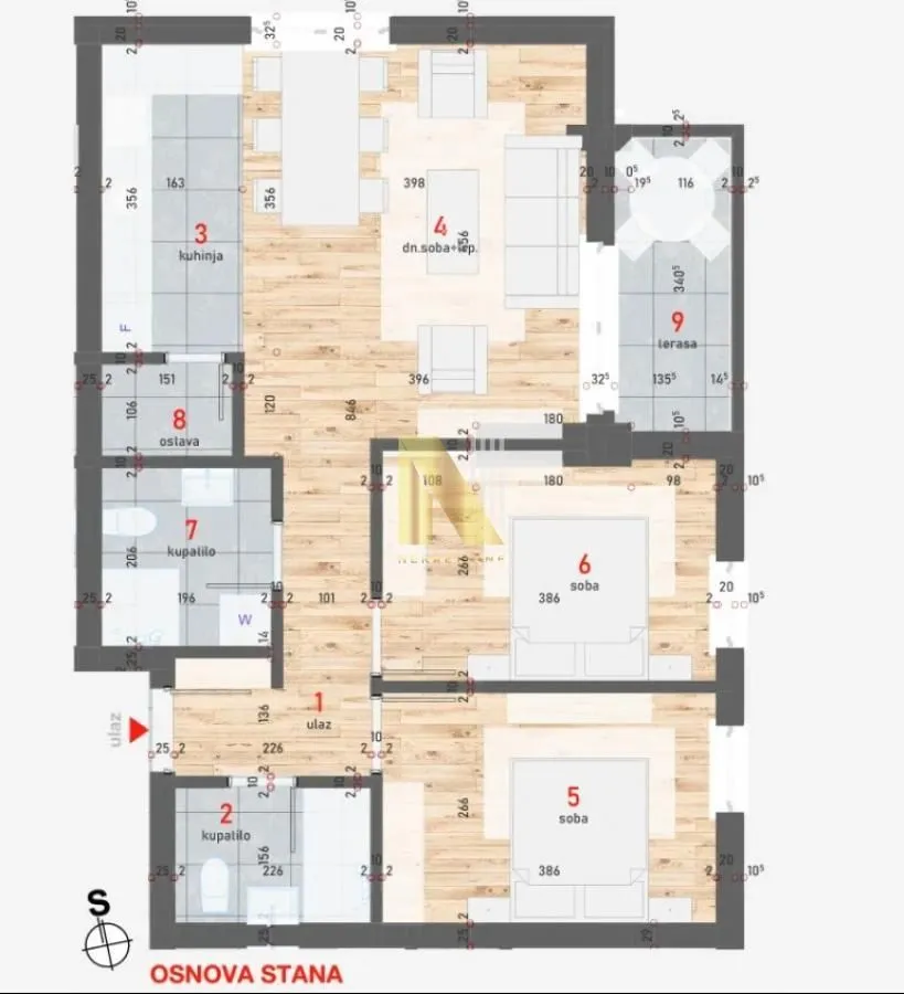 Prodaja, trosoban stan, 62m², Centar, Novi Sad