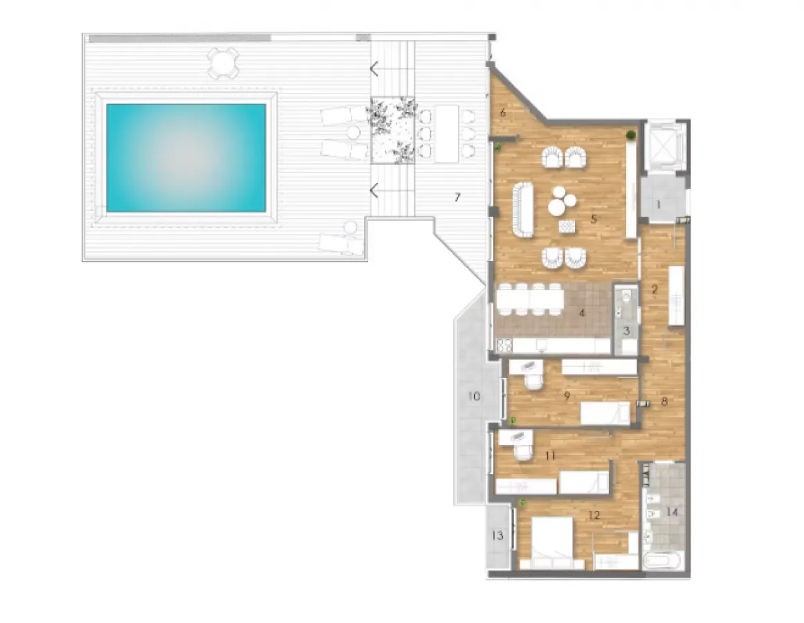 Prodaja, stan, 240m², Adamovićevo Naselje, Novi Sad Sve Podlokacije