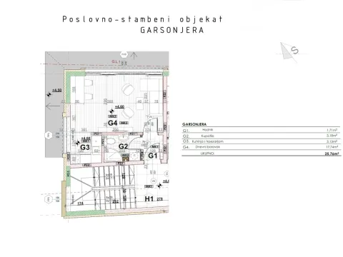 Prodaja, garsonjera, 27m², Centar, Nikšić - image 5