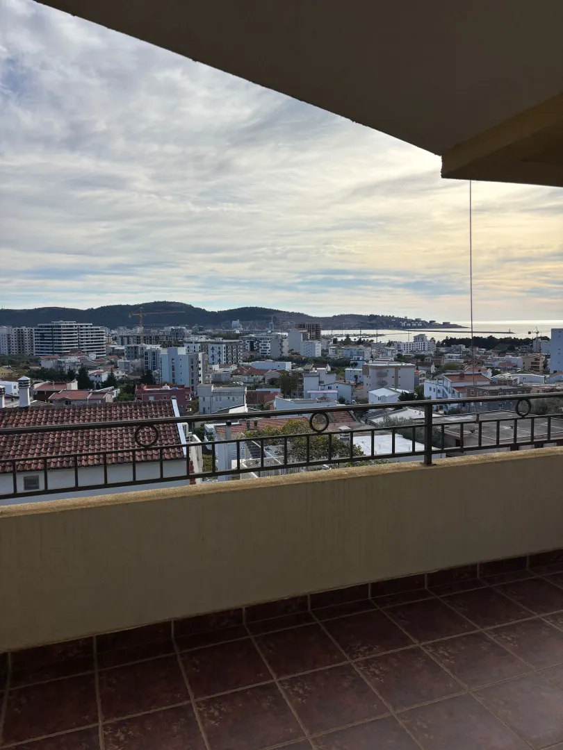 View of the city and sea from the terrace.